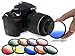 Opteka 52mm HD Multicoated Graduated Color Filter Kit for Digital SLR Cameras Includes: Red, Orange, Blue, Yellow, Green, Brown, Purple, Pink and Gray ND Filters
