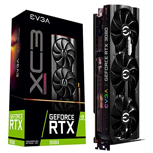 EVGA-10G-P5-3885-KR-GeForce-RTX-3080-XC3-Ultra-Gaming-10GB-GDDR6X-iCX3-Refrigeracion-ARGB-LED-Placa-Trasera-de-Metal