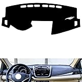 leather dash board cover mat Compatible with Toyota