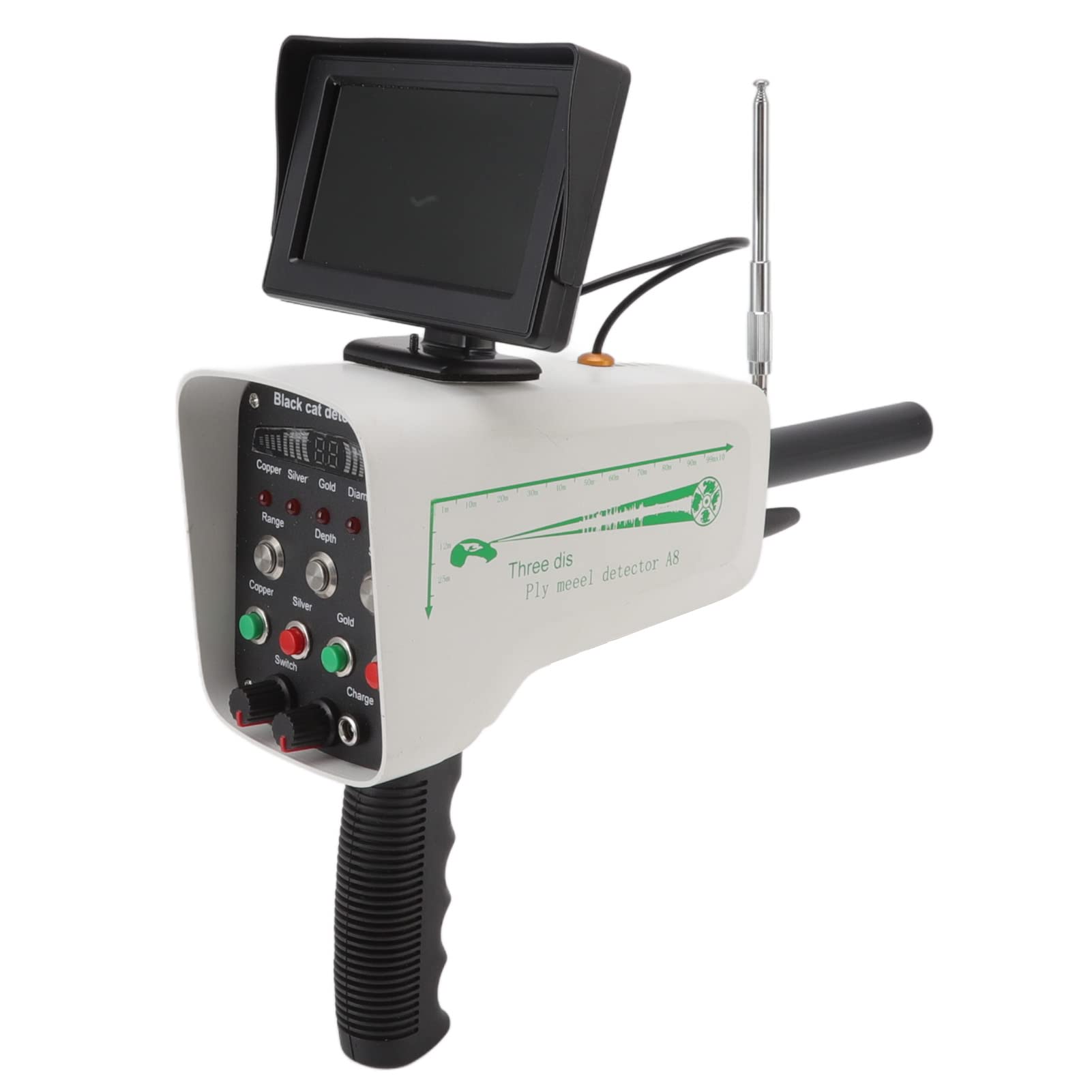 Photo 1 of CHICIRIS Metal Treasure Scanner, Smart Metal Detector with 30m Depth for Gold Prospecting (US Plug)