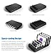 JZBRAIN Phone Charging Station for Multiple Devices 6-Port WiFi Remote Control (Black, Short Cale Not Included)