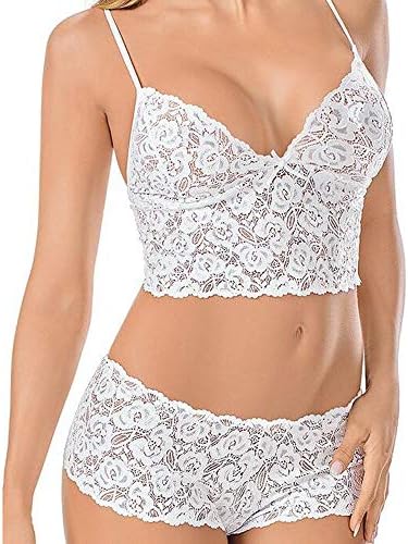 TATGB Plus Size Lingerie Corset Lace Flowers Push Up Top Bra+Briefs hot Set
