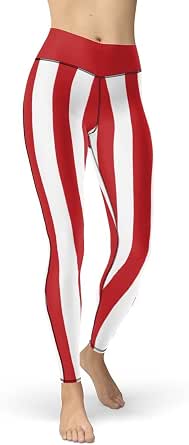 England Leggings - Red and White 