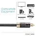 FosPower 24K Gold Plated Toslink Digital Fiber Optical Audio Cable (S/PDIF) - [Zero RFI & EMI Interference] Metal Connectors & Ultra Durable Nylon Braided Jacket (50ft)