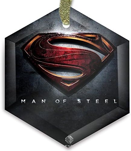 Man of Steel - Superman 4 Cyrstal Christmas Ornament