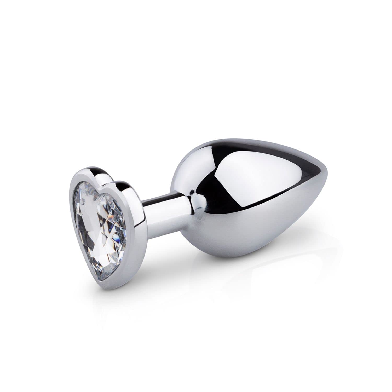 EasyToys Silver Heart Shaped Metal Buttplug