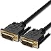 DVI Cable 15FT, Fosmon DVI to DVI (18+1 Pin) DVI-D Single Link Male to Male Cord, Gold Plated High Resolution Digital Video Monitor Cable - Black