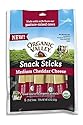 Organic Valley, Organic Medium Cheddar Cheese Snack Stick, 0.75 oz, 6 Count