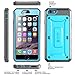SUPCASE [Unicorn Beetle Pro] Case Designed for iPhone 6S, with Built-in Screen Protector Rugged Holster Cover for Apple iPhone 6 Case / 6S 4.7 Inch Display (Blue/Black)