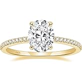EAMTI 1/2/3/4.5CT 925 Sterling Silver Engagement Rings Oval Cut Cubic Zirconia CZ Wedding Promise Rings for Her Stunning Wedding Bands for Women Size 3-11