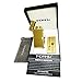 FORHU Windproof Flameless Electronic Pulse Arc Cigarette Lighter USB Charging Cigar Lighter Rechargeable (Gold ice)