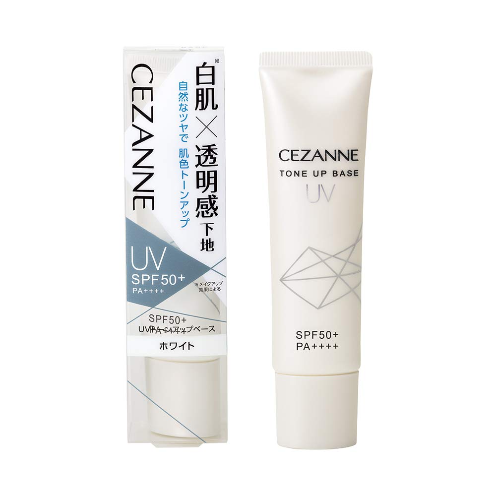 セザンヌ UVトーンアップベース ホワイト 30g 化粧下地 白肌 SPF50+/PA++++ ウォータープルーフ 30グラム(x 1)商品画像