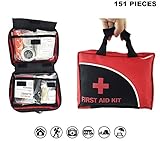 First Aid Kit 151 Piece, Supplies for Car,Home,Travel,Office or Sports,TASOON SA001 ¡­