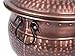BIRDROCK HOME Water Hose Holder with Lid | Ground Garden Hose Pot | Decorative | Handle | Embossed | Steel Metal with Copper Accents | Outdoor or Indoor Use