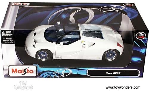 31827w Maisto - Ford Gt90 Concept Car (1:18, White) 31827 Diecast Car Model Auto Vehicle Die Cast Metal Iron Toy Transport