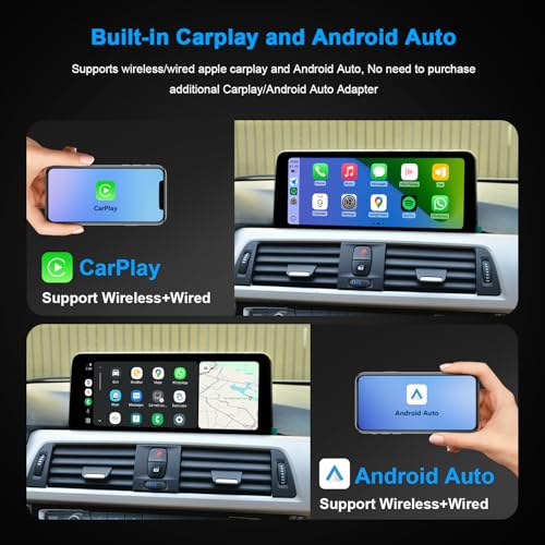 PEMP Linux Display for BMW 1 Series F20 F21 F22 3 Series F30 F31 F32 F33 F34 F35 NBT CIC Wired and Wireless CarPlay Android Car Use the Original Bluetooth Screen 1920 x 720 (2012-2017)