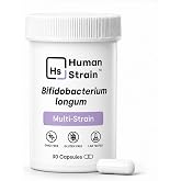 Element Longevity Human Strain Bifidobacterium Longum Probiotic | Gut-Brain Axis Support for Stress Resilience, Mood Balance &amp; Sleep | Clinically Studied Synbiotic | 30ct (30 Day Supply)