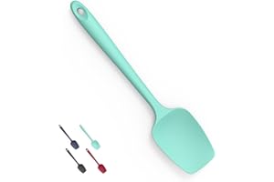 Doosu Food Grade Silicone Spoon Spatula, 600°F High Heat Flexible BPA Free Rubber Spoonula Scoop, Nonstick Mixing Stirring Co