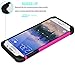 Tekcoo for Galaxy S6 Case, [Tmajor Series] [Hot Pink/Black] Shock Absorbing Hybrid Rubber Plastic Impact Defender Rugged Slim Hard Case Cover Shell for Samsung Galaxy S6 S VI G9200 GS6 All Carriers