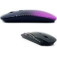 KLO Bluetooth Mouse for MacBook/Laptop/Notebook/pc/iPad/Chromebook, Wireless Mouse forMacBook air/Pro (BT/A deep Pink-Black)