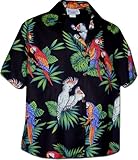 Pacific Legend Womens Parrots Hawaiian Shirt
