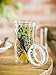 Cypress Home Proud Peacock Double Wall Glass Travel Coffee Cup with Lid