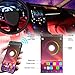 VIDEN AB-24 Upgrade Interior Strip APP Controlled, Waterproof with 4pcs 48 LEDs,Multi DIY Colour Music Sound-Activated, USB Port Car Charger Light Bar,DC 5V…, 4 Packthumb 3