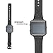 bayite Leather Bands with Frame for Fitbit Blaze Genuine Leather Straps Replacement for Fitbit Blaze Smart Fitness Watch Women Men Black