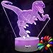 KangXin Dinosaur 3D Night Light Decorative Dinosaur LED Desk Lamp for Kid's Room Bedroom Nursery Dinosaur Theme Toys Christmas Birthday Gifts for Boys Kids Dinosaur Supplies for Party Home Decor