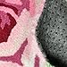 USTIDE Modern Style Rug Soft Rose Rug Handmade Rug Anti-Slip Area Carpet Living Room Rug Kitchen Mats Bedroom Rug 3x2