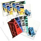 Doctor Who Party Napkins Set - 4 Pack Tardis Prints - Party Like the Doctor
