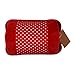 Hand Warmer - WITERY Portable Rechargeable Electric Heat/Hot Water Bag with Soft Velvet Cover - Ideal For Warm Your Hands/Pain Relief/Muscle Relaxation & Comfort Use and As Pillow Red