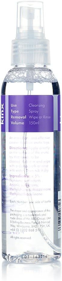 Me You Us Clean Spritz Toy Cleaner 150ml, Antibacterial Intimate Toy Cleaning Spray, Hygienic Fresh Formula for Sex Toys - Image 4