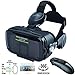 VR Headset 3D Glasses with VR Controller Remote 120° FOV, Anti-Blue-Light Lenses, Stereo Headset, for All Smartphones with Length Below 6.3 inch Such as iPhone & Samsung HTC HP LG etc.