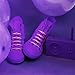 HICKIES Kids Elastic Tieless Shoe Laces - Purple and Pink (10 Shoelaces, Works In All Sneakers)