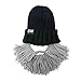Beard Head Barbarian Vagabond Beanie - Original Handmade Knit Hat and Removable Grey Beard