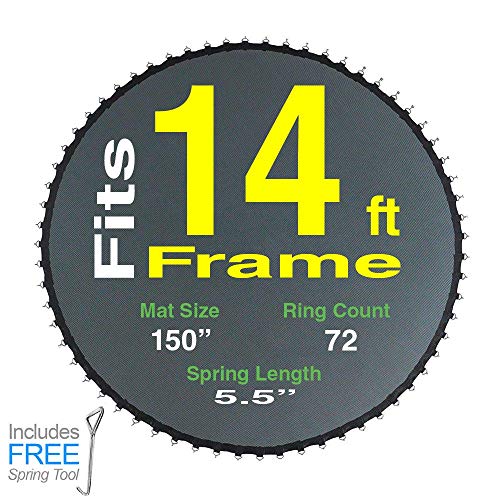 image for Trampoline Pro Replacement Parts for 14 ft Frame with 72 Spots | Fits 