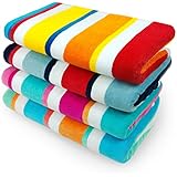 Kaufman - Multicolor Joey Cabana Stripe 4-Pack 32in x 62in