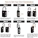 TSA approved Luggage Lock(2 packs),Disveo Resettable 4-digit Combo Combination Padlock Travel Lock for Suitcases