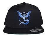 EMBROIDERED Pokemon Go - Team Mystic, Valor & Instinct Hats - Quality Caps for all Teams (Black Yupoong Mystic)