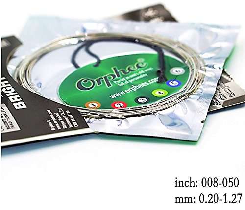 Electric Guitar Strings Professional Level Medium 11-50 (2 Sets) Nano Coated w/ 6 Guitar Picks