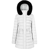BodiLove Women's Fur Hooded Thickened Jacket with Fleece Lining