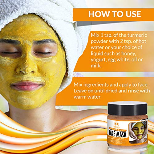 Natrulo Turmeric Face Mask Skin Brightening Mask with Turmeric and