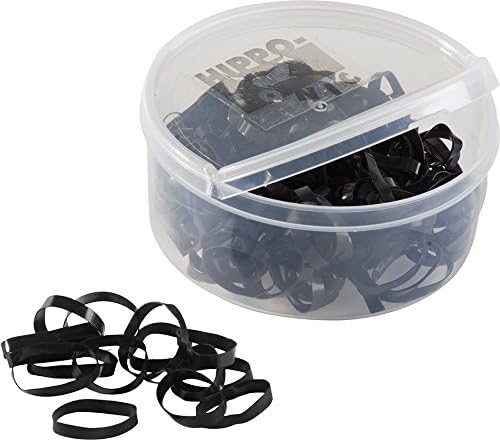 Hippo-TonicUnisex Adult 306777 Silicone Rubber Bands - Black, N/A