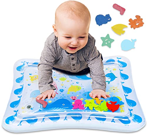 Nukido Ocean Interactive Baby Play Mat – 2-in-1 Sensory Mat With Mirror & Rattle Beads