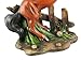 Brown Stallion Horse Table Lamp W/Nature Print Shade