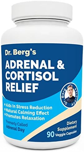 Dr Berg's Adrenal & Cortisol Relief Formula Dietary Supplement 90 Capsules!