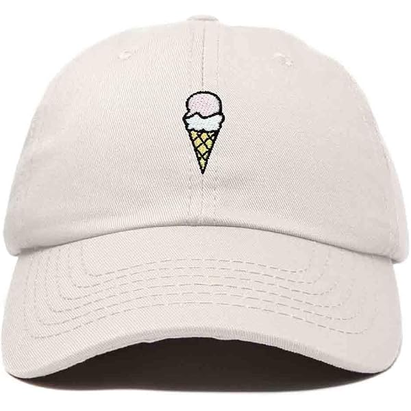 DALIX Soft Serve Ice Cream Baseball Cap - Hot Pink Cotton Hat, Adjustable Metal Buckle, For Adults - View #5