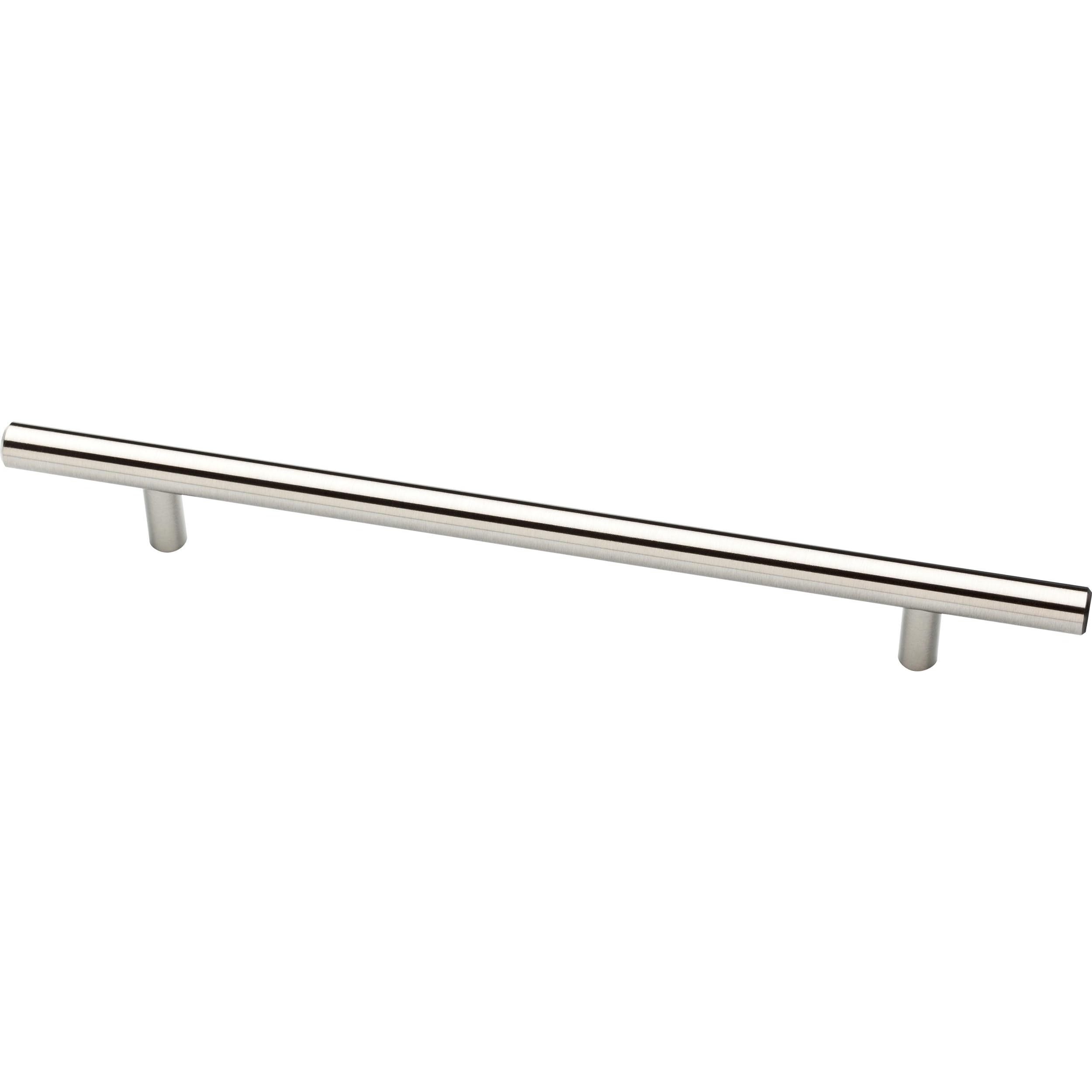 Franklin Brass P01014K-SS-B, 7-1/2" (190mm) Euro Style Steel Bar Pull Kitchen Cabinet Handle, 10-Pack, Stainless Steel, 10 Pack