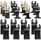 20PCS Wood/Metal Oscillating Multitool Quick Release Saw Blades Fit Fein Multimaster Porter Cable Black &amp; Decker Bosch Dremel Craftsman Ridgid Ryobi Makita Milwaukee Dewalt Rockwell